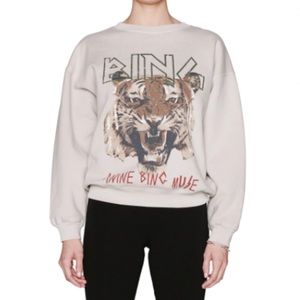 ANINE BING Tiger Graphic Sweatshirt